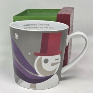 NEW Starbucks Coffee Mug Snowman Winter Holiday‎ When We're Together 2011 18 Oz